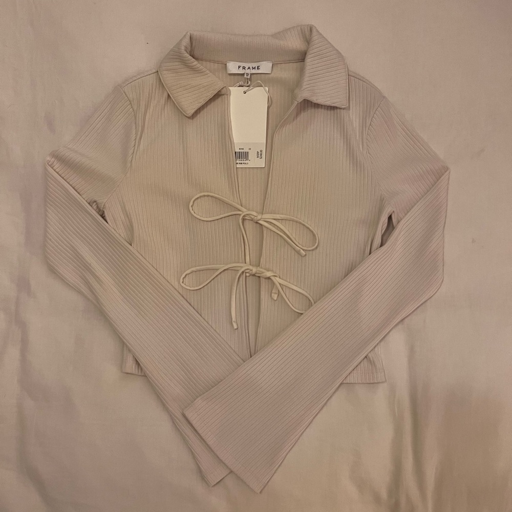 Frame Front tie blouse